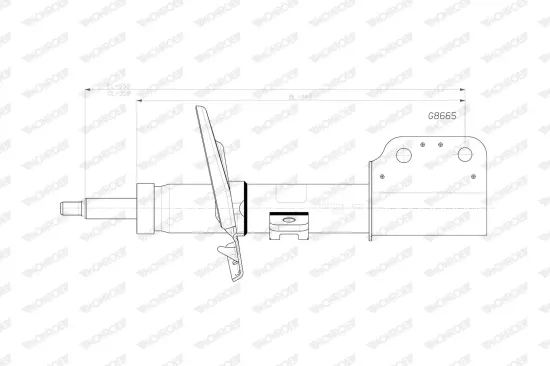 Stoßdämpfer Vorderachse MONROE G8665 Bild Stoßdämpfer Vorderachse MONROE G8665