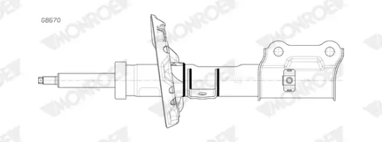Stoßdämpfer Vorderachse rechts MONROE G8670 Bild Stoßdämpfer Vorderachse rechts MONROE G8670