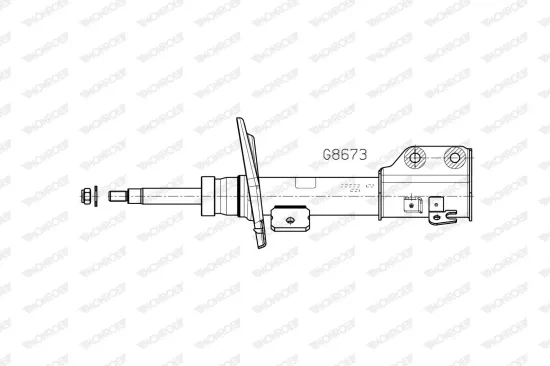 Stoßdämpfer Vorderachse links MONROE G8673 Bild Stoßdämpfer Vorderachse links MONROE G8673