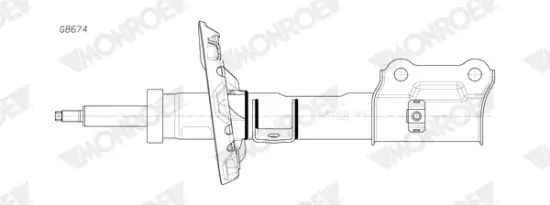 Stoßdämpfer Vorderachse rechts MONROE G8674 Bild Stoßdämpfer Vorderachse rechts MONROE G8674