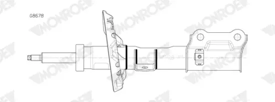 Stoßdämpfer Vorderachse rechts MONROE G8678 Bild Stoßdämpfer Vorderachse rechts MONROE G8678