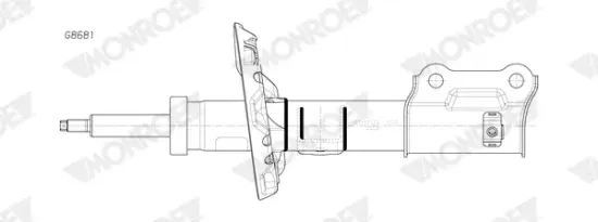 Stoßdämpfer Vorderachse links MONROE G8681 Bild Stoßdämpfer Vorderachse links MONROE G8681