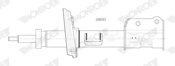 Stoßdämpfer Vorderachse rechts MONROE G8693