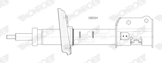 Stoßdämpfer Vorderachse links MONROE G8694 Bild Stoßdämpfer Vorderachse links MONROE G8694