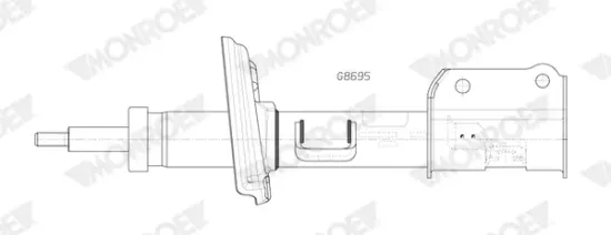 Stoßdämpfer Vorderachse rechts MONROE G8695 Bild Stoßdämpfer Vorderachse rechts MONROE G8695