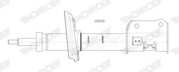Stoßdämpfer Vorderachse links MONROE G8696