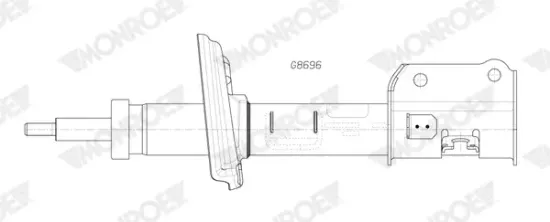 Stoßdämpfer Vorderachse links MONROE G8696 Bild Stoßdämpfer Vorderachse links MONROE G8696