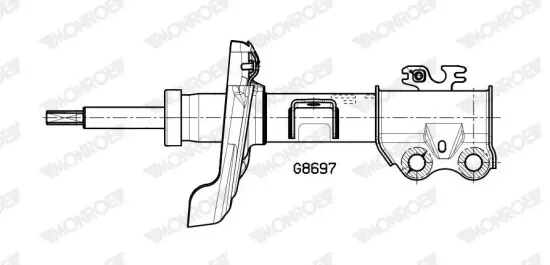 Stoßdämpfer Vorderachse rechts MONROE G8697 Bild Stoßdämpfer Vorderachse rechts MONROE G8697