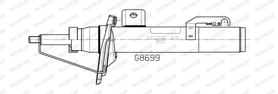 Stoßdämpfer Vorderachse MONROE G8699 Bild Stoßdämpfer Vorderachse MONROE G8699