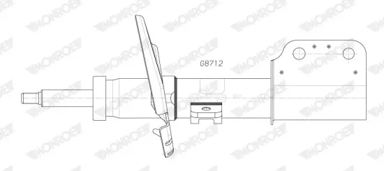 Stoßdämpfer Vorderachse MONROE G8712 Bild Stoßdämpfer Vorderachse MONROE G8712