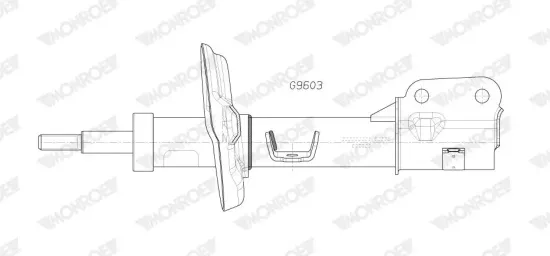 Stoßdämpfer Vorderachse rechts MONROE G9603 Bild Stoßdämpfer Vorderachse rechts MONROE G9603