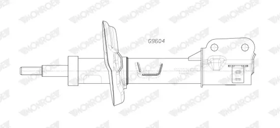 Stoßdämpfer Vorderachse links MONROE G9604 Bild Stoßdämpfer Vorderachse links MONROE G9604