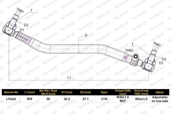 Lenkstange MONROE L94I62 Bild Lenkstange MONROE L94I62