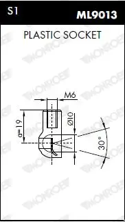 Gasfeder, Koffer-/Laderaum hinten MONROE ML5086 Bild Gasfeder, Koffer-/Laderaum hinten MONROE ML5086