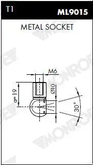 Stange/Strebe, Stabilisator MONROE L28612 Bild Stange/Strebe, Stabilisator MONROE L28612