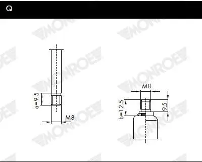 Gasfeder, Koffer-/Laderaum hinten MONROE ML5523 Bild Gasfeder, Koffer-/Laderaum hinten MONROE ML5523