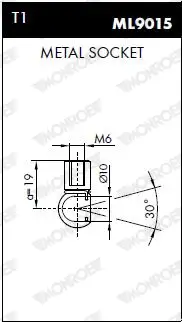 Gasfeder, Heckscheibe MONROE ML5535 Bild Gasfeder, Heckscheibe MONROE ML5535