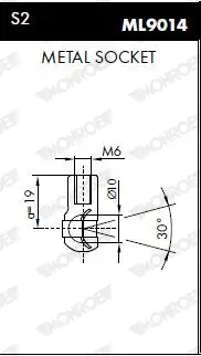 Gasfeder, Motorhaube vorne MONROE ML5559 Bild Gasfeder, Motorhaube vorne MONROE ML5559