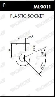 Gasfeder, Motorhaube vorne MONROE ML5564 Bild Gasfeder, Motorhaube vorne MONROE ML5564