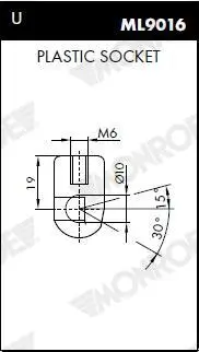 Gasfeder, Koffer-/Laderaum MONROE ML5682 Bild Gasfeder, Koffer-/Laderaum MONROE ML5682