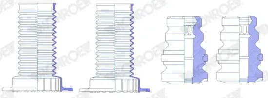 Staubschutzsatz, Stoßdämpfer Vorderachse MONROE PK387 Bild Staubschutzsatz, Stoßdämpfer Vorderachse MONROE PK387