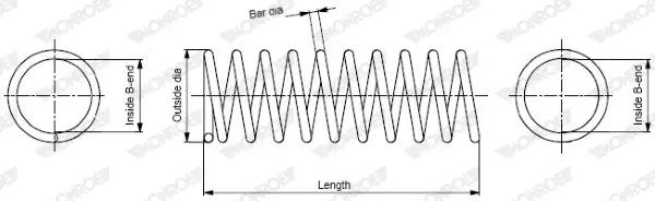 Fahrwerksfeder MONROE SP0071