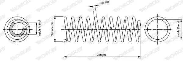Fahrwerksfeder MONROE SP1938