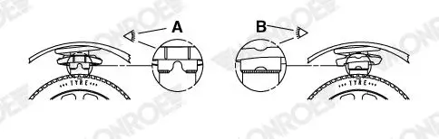 Federbeinstützlager Vorderachse Vorderachse MONROE MK363 Bild Federbeinstützlager Vorderachse Vorderachse MONROE MK363