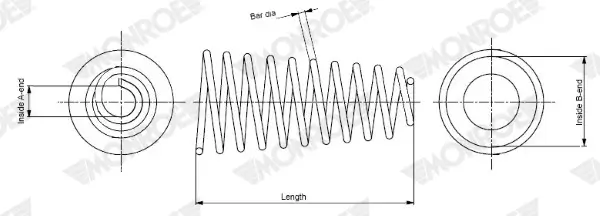 Fahrwerksfeder MONROE SP4084