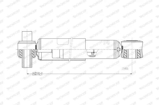 Gasfeder, Koffer-/Laderaum hinten MONROE ML5219 Bild Gasfeder, Koffer-/Laderaum hinten MONROE ML5219