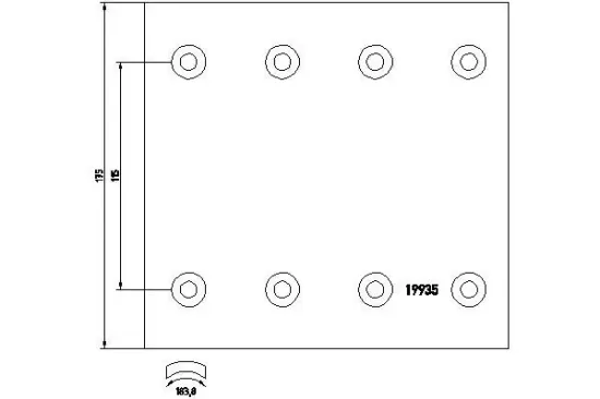 Bremsbelagsatz, Trommelbremse TEXTAR 1993502 Bild Bremsbelagsatz, Trommelbremse TEXTAR 1993502