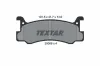 Bremsbelagsatz, Scheibenbremse Hinterachse TEXTAR 2000801