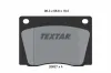 Bremsbelagsatz, Scheibenbremse Vorderachse TEXTAR 2002701