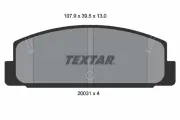 Bremsbelagsatz, Scheibenbremse Hinterachse TEXTAR 2003101