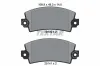Bremsbelagsatz, Scheibenbremse TEXTAR 2014003