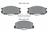 Bremsbelagsatz, Scheibenbremse Vorderachse TEXTAR 2018201