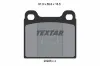 Bremsbelagsatz, Scheibenbremse Vorderachse TEXTAR 2022802