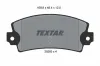 Bremsbelagsatz, Scheibenbremse Hinterachse TEXTAR 2029301