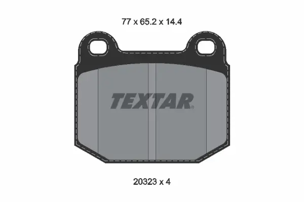 Bremsbelagsatz, Scheibenbremse Vorderachse TEXTAR 2032306