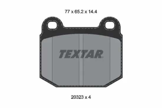 Bremsbelagsatz, Scheibenbremse Vorderachse TEXTAR 2032306 Bild Bremsbelagsatz, Scheibenbremse Vorderachse TEXTAR 2032306