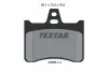 Bremsbelagsatz, Scheibenbremse Hinterachse TEXTAR 2038902