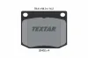 Bremsbelagsatz, Scheibenbremse Vorderachse TEXTAR 2040201