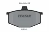 Bremsbelagsatz, Scheibenbremse Vorderachse TEXTAR 2048002