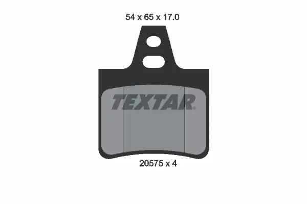 Bremsbelagsatz, Scheibenbremse Hinterachse TEXTAR 2057511