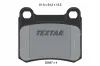 Bremsbelagsatz, Scheibenbremse Hinterachse TEXTAR 2068703