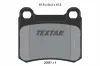 Bremsbelagsatz, Scheibenbremse Hinterachse TEXTAR 2068701