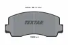Bremsbelagsatz, Scheibenbremse Vorderachse TEXTAR 2069901