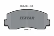 Bremsbelagsatz, Scheibenbremse Vorderachse TEXTAR 2069901