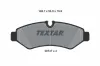 Bremsbelagsatz, Scheibenbremse Hinterachse TEXTAR 2074701