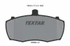 Bremsbelagsatz, Scheibenbremse Vorderachse TEXTAR 2090401